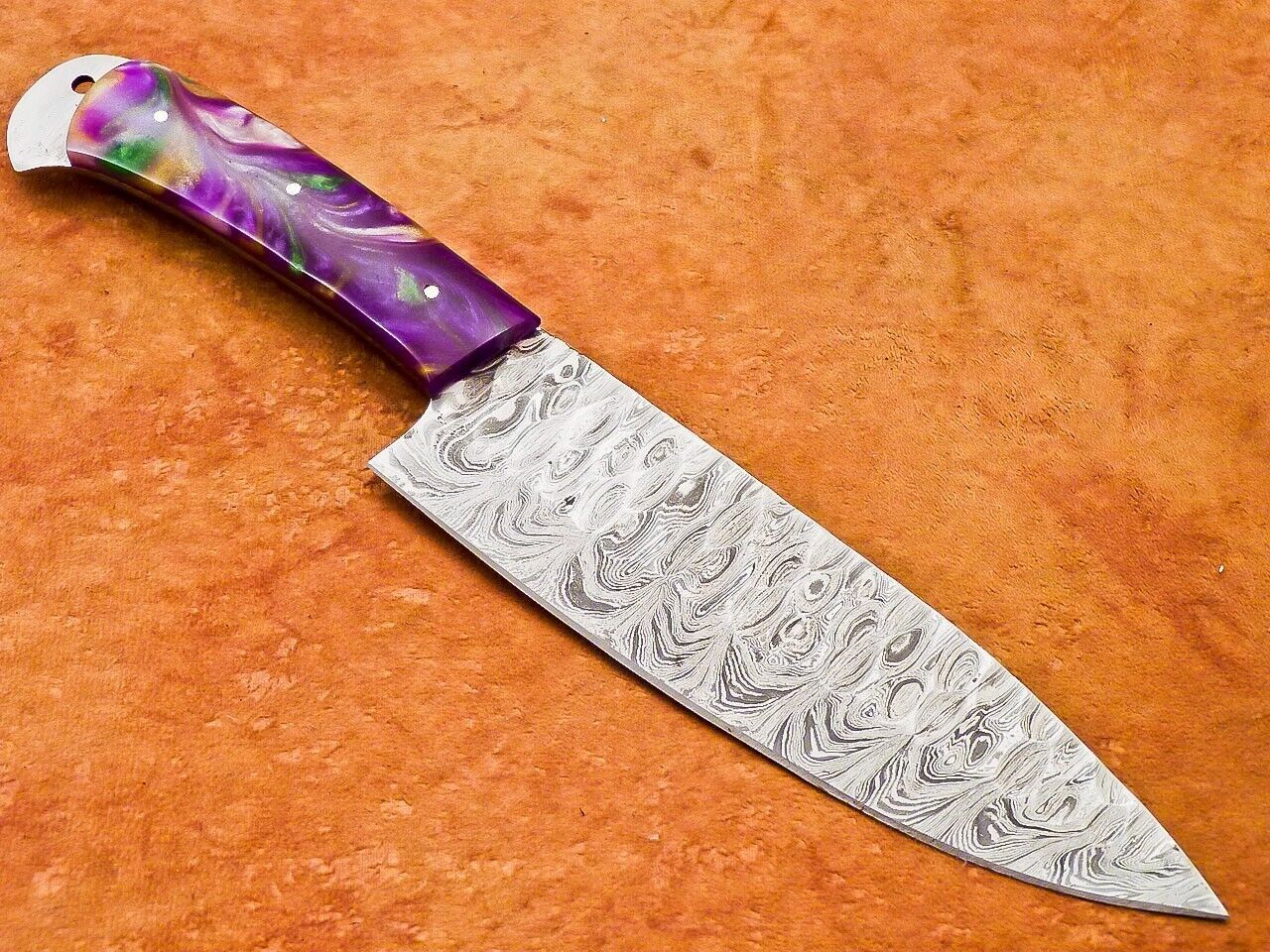 12" Professional Chef Knife Damascus Blade Kitchen Knife with Resin Handle