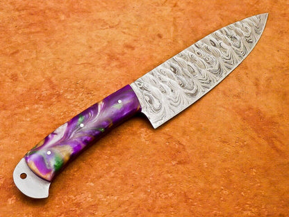 12" Professional Chef Knife Damascus Blade Kitchen Knife with Resin Handle