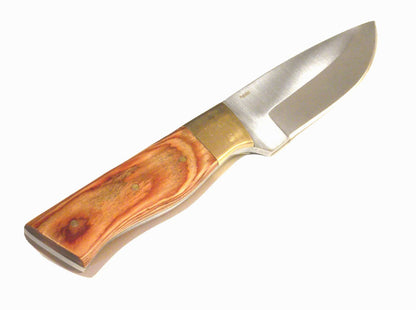 Drop Point Skinner Knife | Full Tang Stainless Steel Blade & Pakkawood Handle