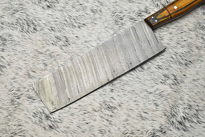 Cutlery Salvation 12" Handmade Damascus Steel Full Tang Chef Knife – 384 Layers, Professional Kitchen Blade