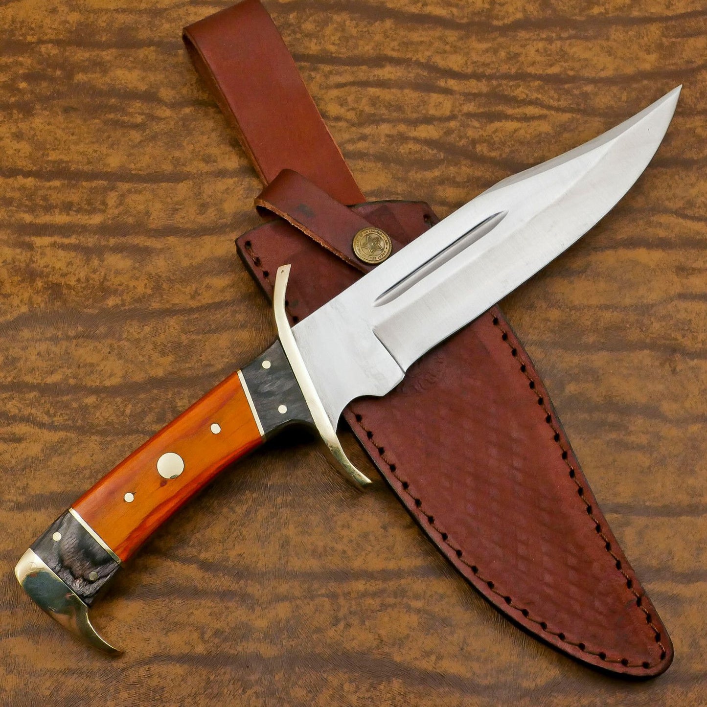 Handmade D2 Steel Full Tang Bowie Knife | Hunting & Sporting Fixed Blade 12"
