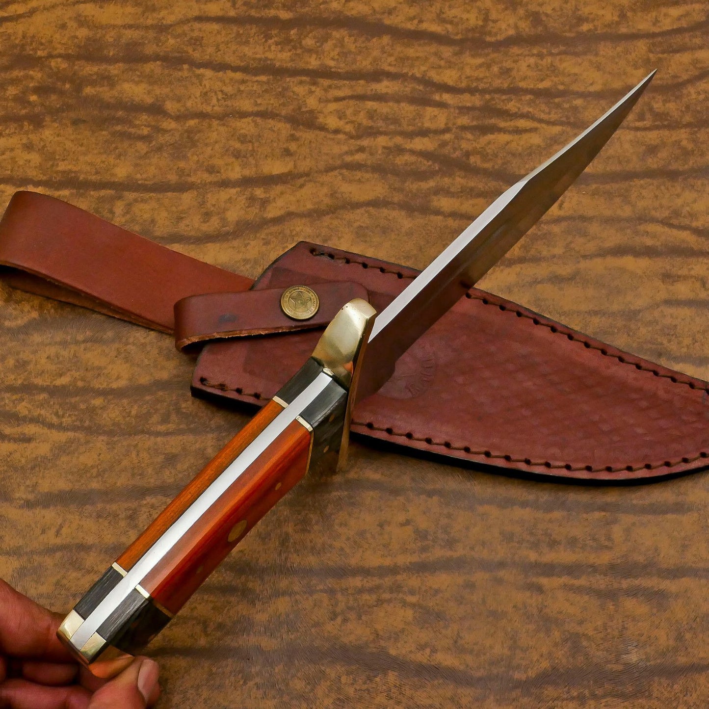 Handmade D2 Steel Full Tang Bowie Knife | Hunting & Sporting Fixed Blade 12"