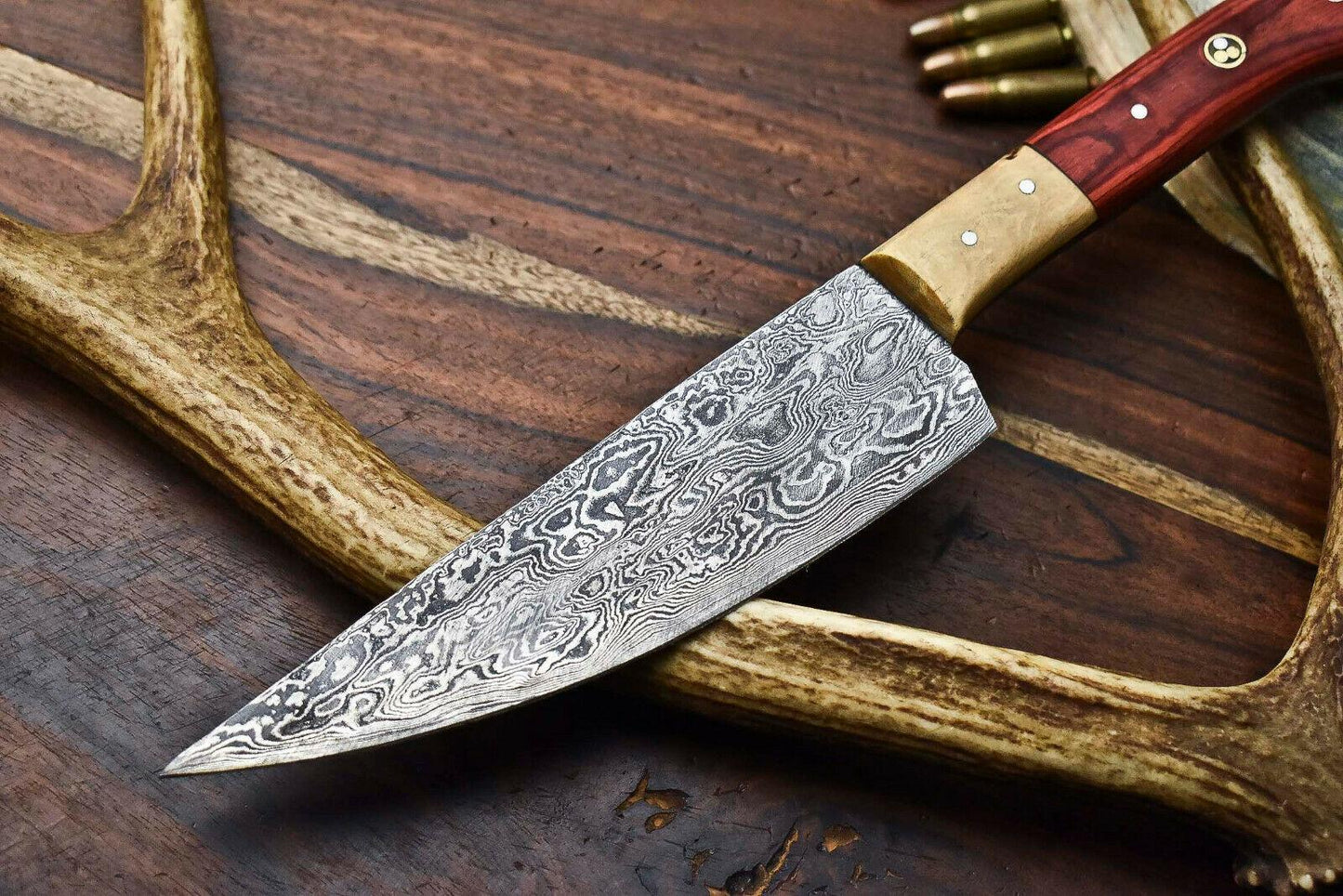 Hand Forged Damascus Steel Kitchen Chef Knife – Full Tang