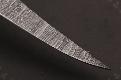 13" Custom Damascus Steel Fillet Knife Best Fillet Knife & Handmade Fillet Knives W/Sheath