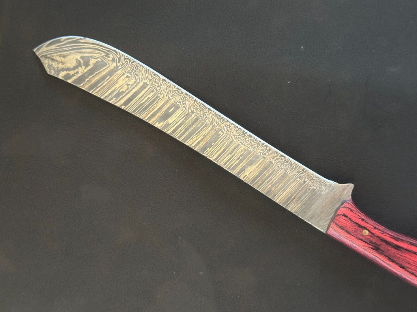 13" Handmade Damascus Fillet Knife Custom Fillet Knife with Pakka Wood Handle