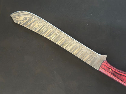 13" Handmade Damascus Fillet Knife Custom Fillet Knife with Pakka Wood Handle