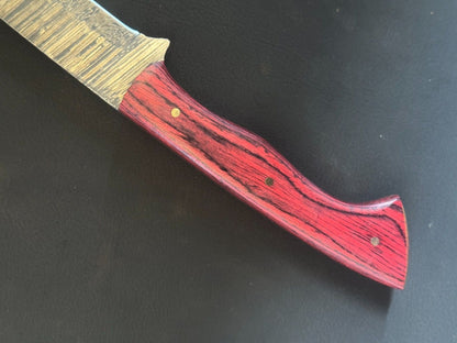 13" Handmade Damascus Fillet Knife Custom Fillet Knife with Pakka Wood Handle