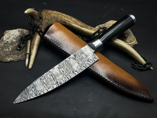 Brand New Custom Hand Forged Damascus Steel Chef Knife – Super Sharp Kitchen Knife