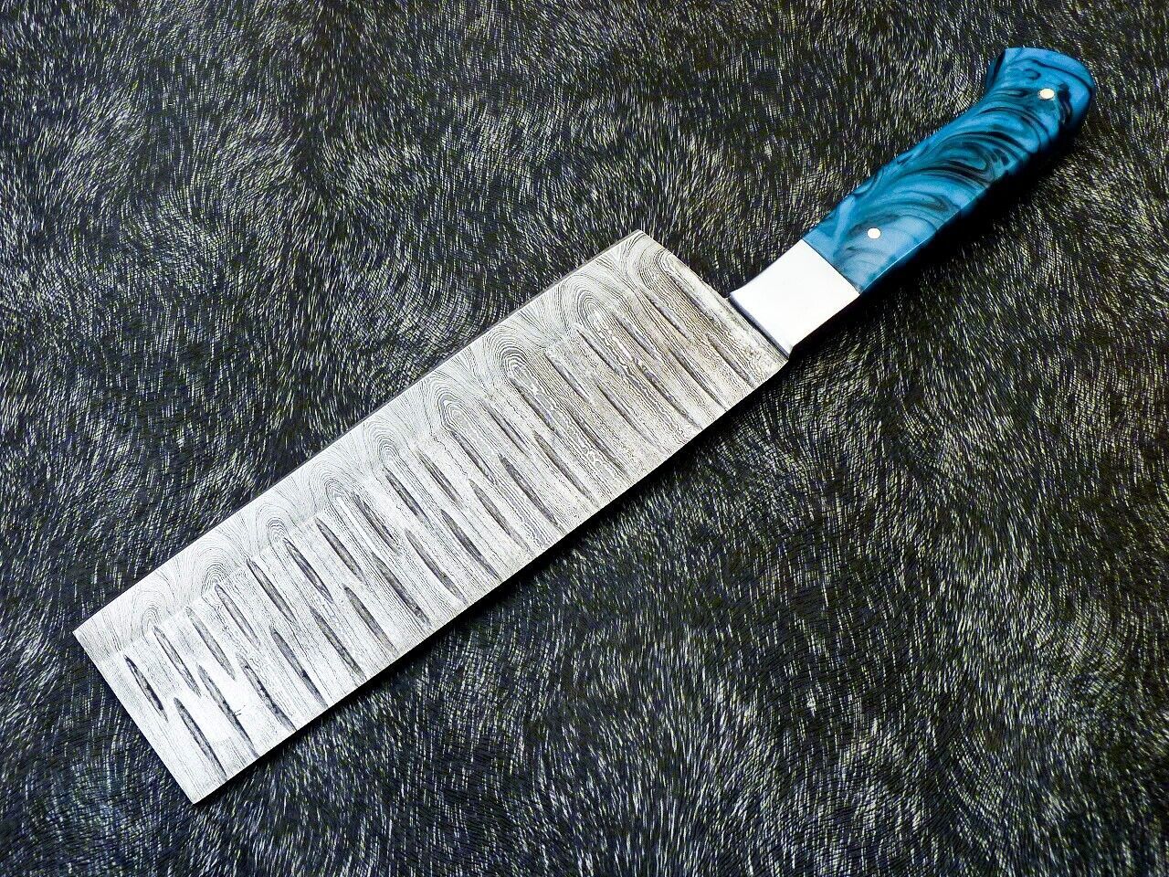 12" Professional Damascus Steel Chef Chopper Knife – Handmade Resin Handle
