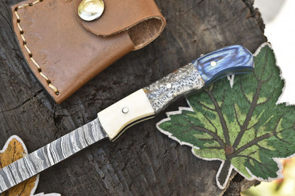 Hot Item Clever Chopper Axe Knife – Twist Damascus Mixed Material Handle 7.5 Inch
