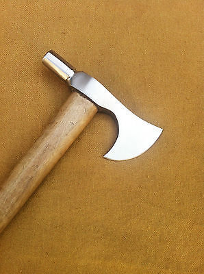 Hand Forged 5160 Spring Steel Viking Poll Hammer Headed Axe