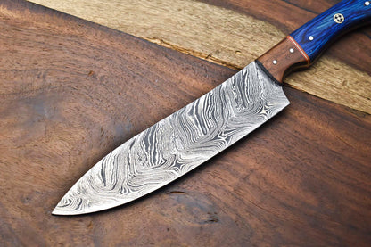 Handmade Damascus Steel Blade Chef Knife – Full Tang