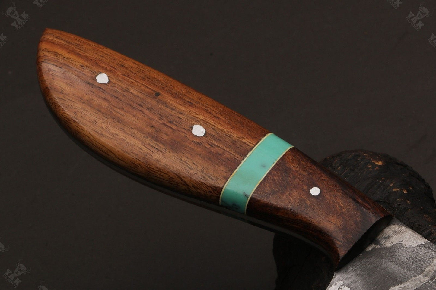 13.5" Custom Handmade Damascus Fillet Knife Fire Damascus Steel Fillet Knife W/Sheath