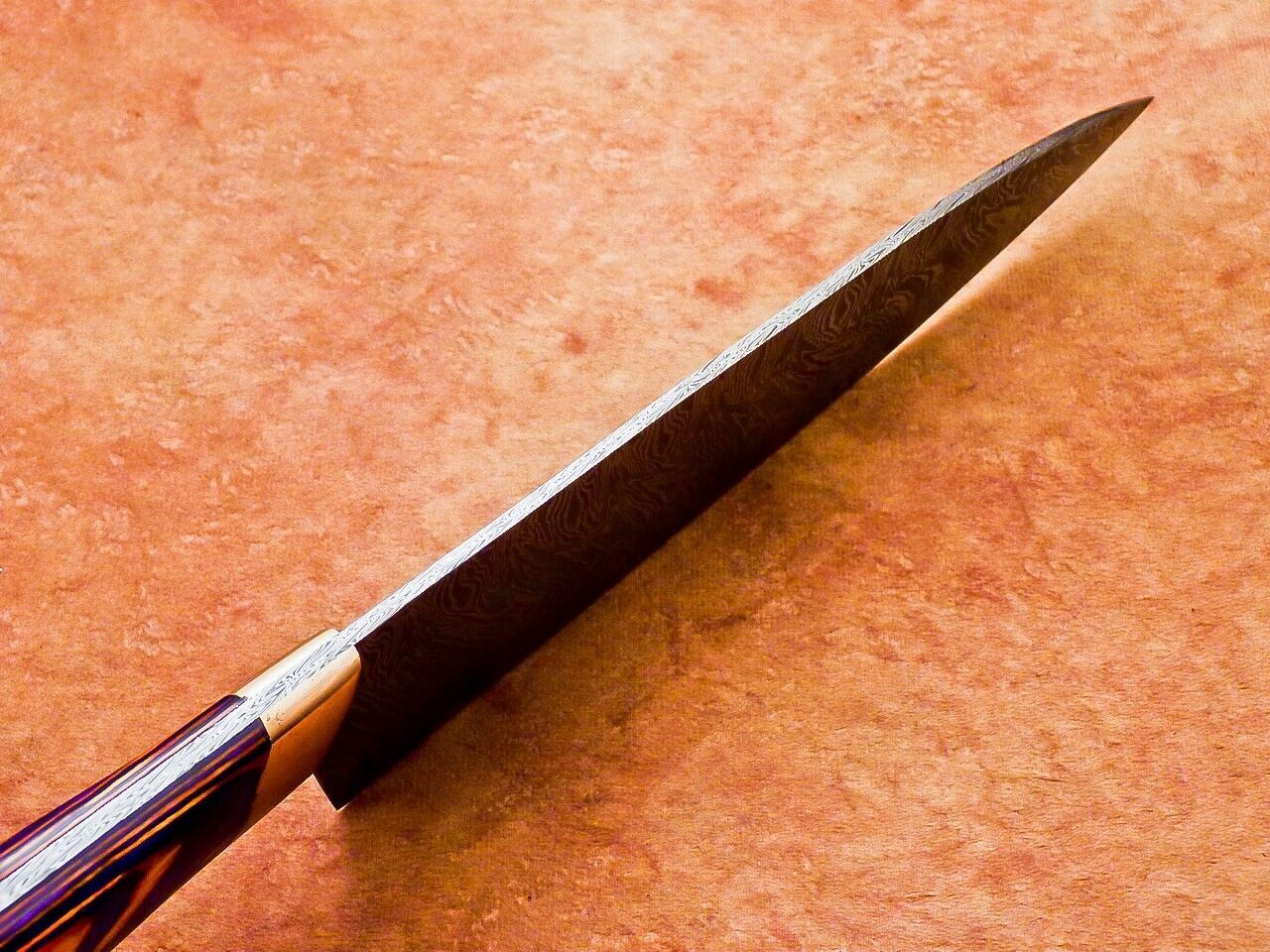14" Professional Chef Kitchen Knife Damascus Blade "HARD WOOD"