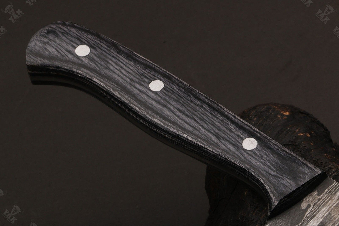 13" Handmade Damascus Fillet Knife Fire Damascus Steel Fillet Knife With Pakka Wood Handle
