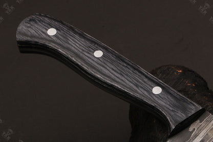 13" Handmade Damascus Fillet Knife Fire Damascus Steel Fillet Knife With Pakka Wood Handle