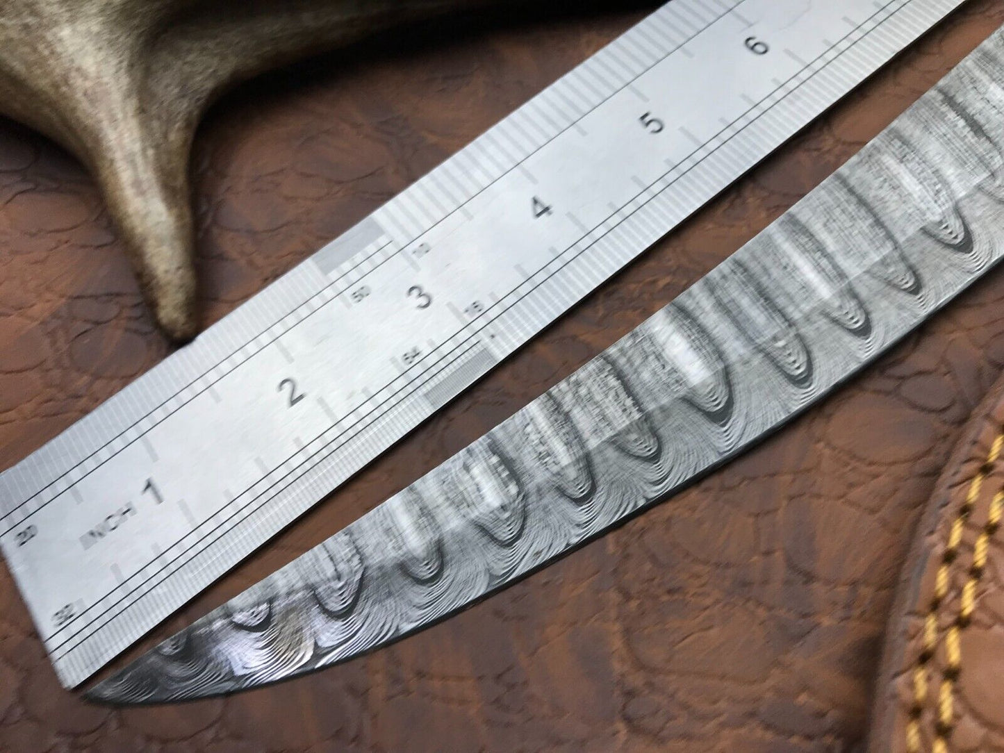 14" Handmade Damascus Fillet Knife Custom Fillet Knife with Sheath
