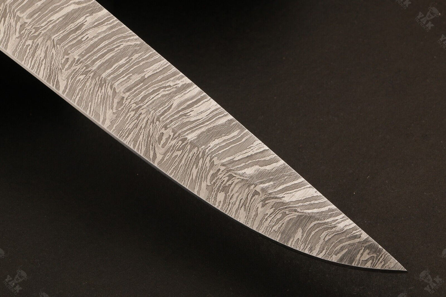 11.5" Hand Forged Damascus Fillet Knife Fire Damascus Kitchen Knife