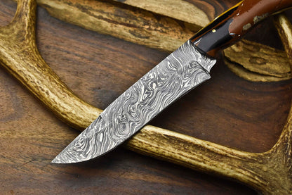Handmade 12" Damascus Steel Chef Knife Full Tang Kitchen Knife Hand Forged Blade