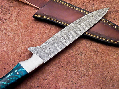 12" Professional Chef Knife Damascus Blade Kitchen Knife Resin Handle