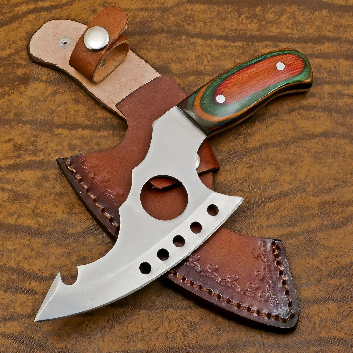 Handcrafted 12-Inch D2 Steel Full Tang Jumbo Bowie Hunting & Camping Knife