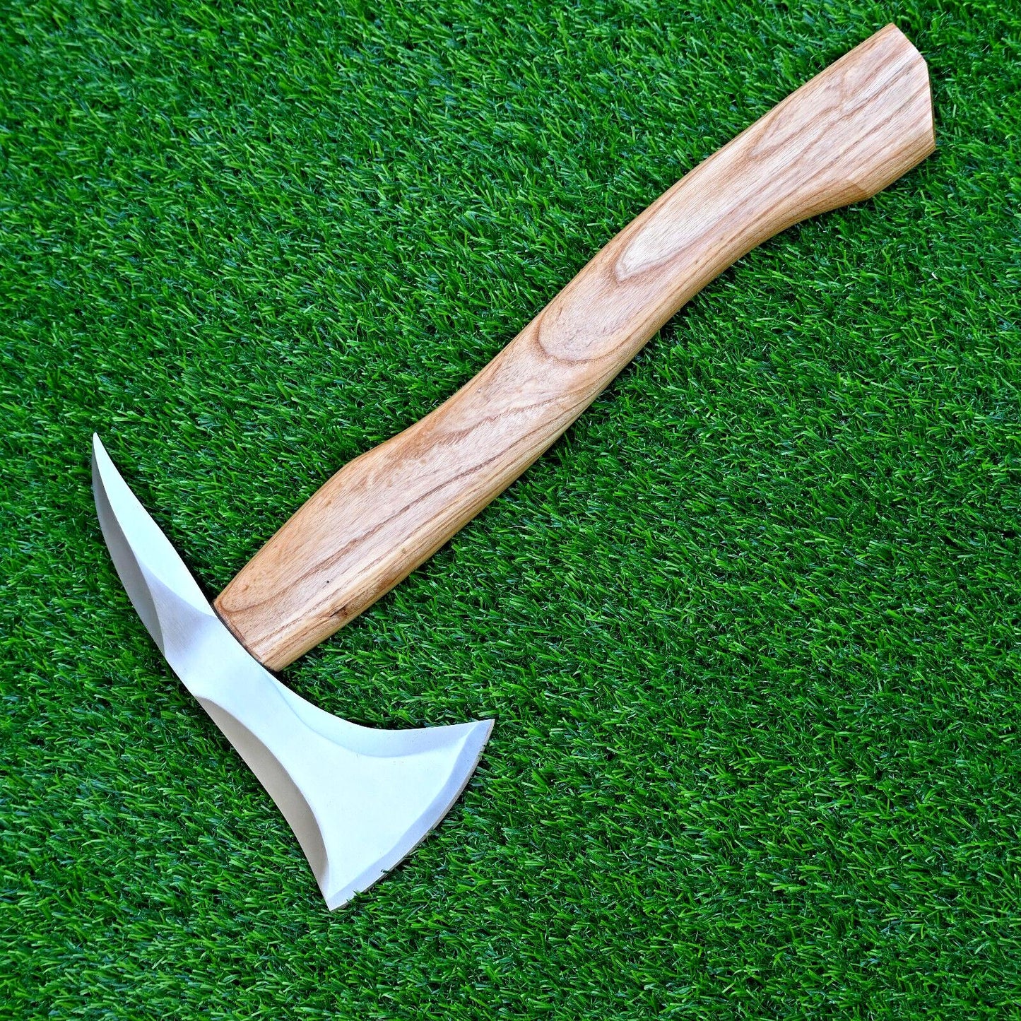 High Polish Tactical Viking Axe Hatchet – Hand Forged Carbon Steel with Sheath