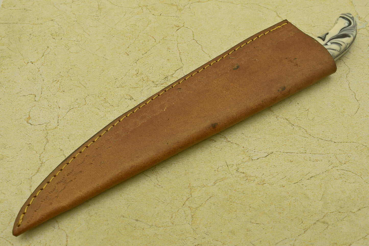 CUSTOM HANDMADE FORGED DAMASCUS STEEL CHEF KITCHEN KNIFE WITH RESIN HANDLE