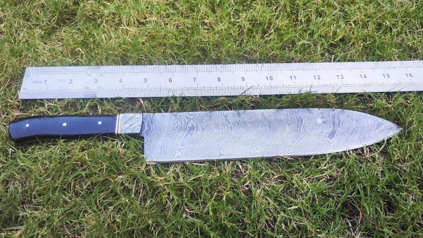Premium Handmade Damascus Steel Chef Fillet Knife | Full Tang Kitchen Knife with Micarta Handle