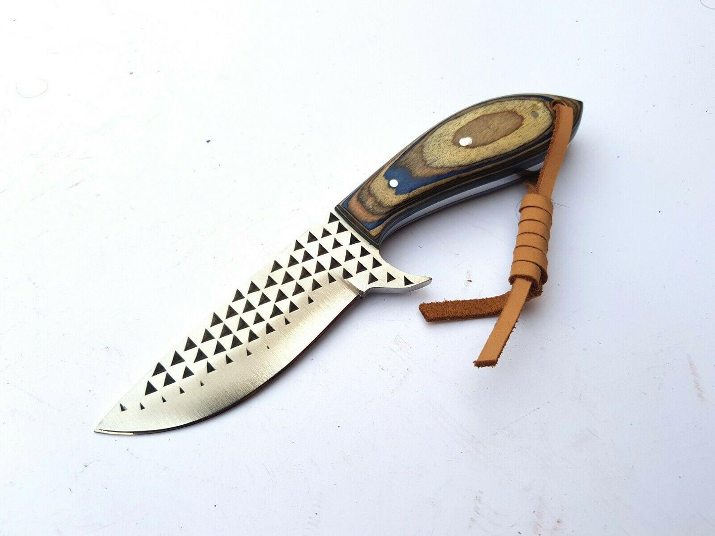 Handmade Cowboy Bull Cutter Knife with Pakka Wood handle 7'' Custom Bull Cutter Knife