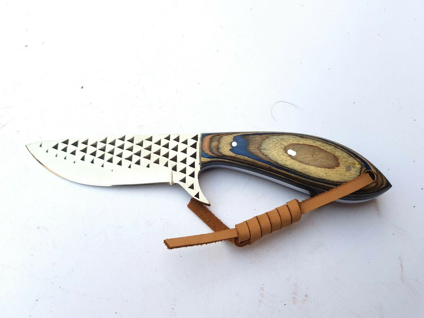 Handmade Cowboy Bull Cutter Knife with Pakka Wood handle 7'' Custom Bull Cutter Knife