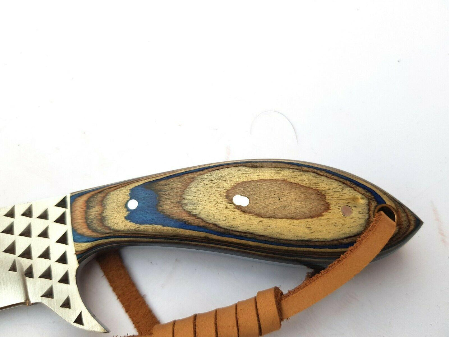 Handmade Cowboy Bull Cutter Knife with Pakka Wood handle 7'' Custom Bull Cutter Knife