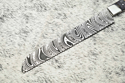 Fine Handmade Damascus Steel Blade Chef Knife – Full Tang Sport Knife