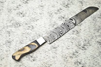 Fine Handmade Damascus Steel Blade Chef Knife – Full Tang Sport Knife