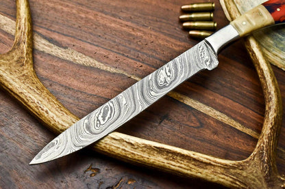 Hand Made Damascus Steel Blade Chef Kitchen Full Tang Knife | Premium Handmade