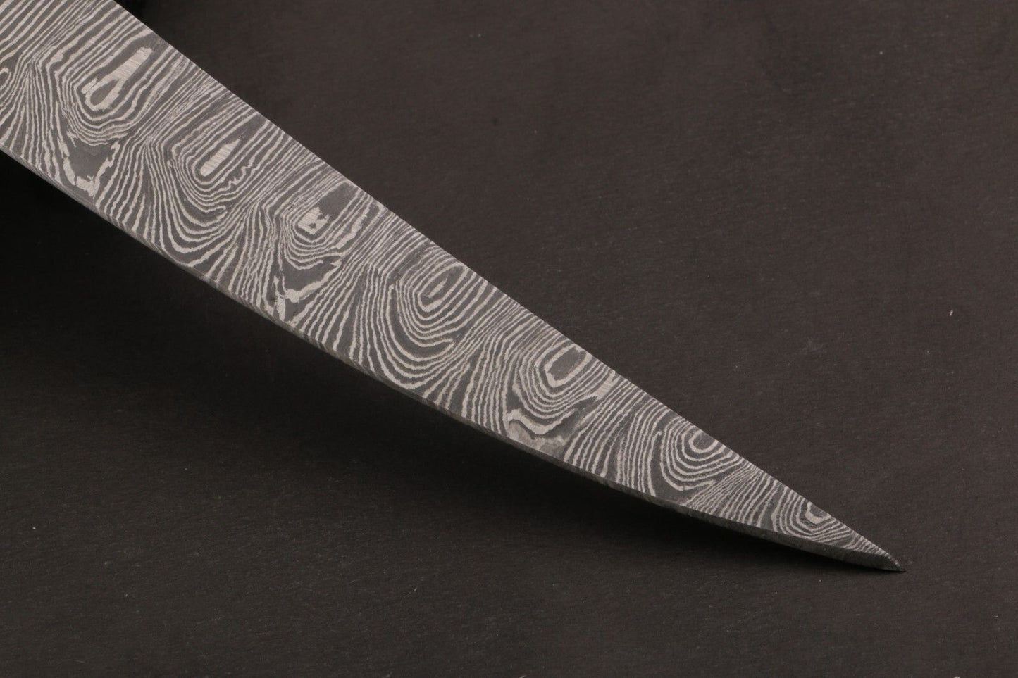 12" Hand Forged Twist Damascus Steel Fillet Knife Custom Fillet Knife With Leather Sheath