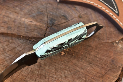 Custom Handmade D2 Steel Karambit Knife 8" Best Karambit Knife With Resin Handle