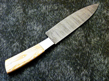 12" Custom Hand Forged Damascus Steel Chef Knife – Handmade Kitchen Knife with Resin Handle