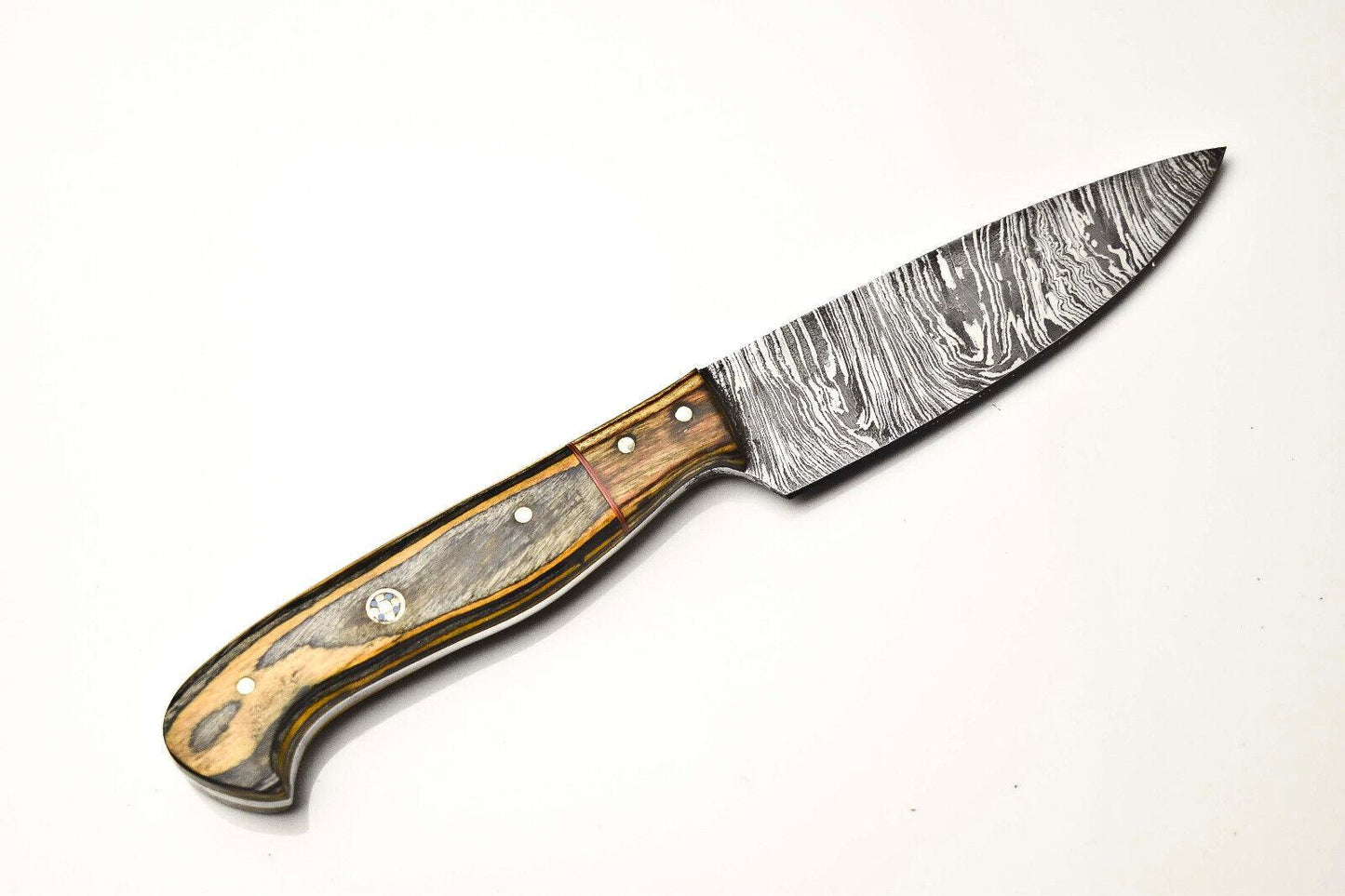 Handmade Damascus Blade Chef Knife – Full Tang, Sharp & Durable
