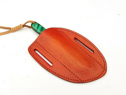 Handmade Horse File Steel Cowboy Bull Cutter Knife with Sheath for Belt & Resin Handle