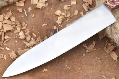 Custom Handmade Carbon Steel Chef Knife | Hunting & Kitchen Knife