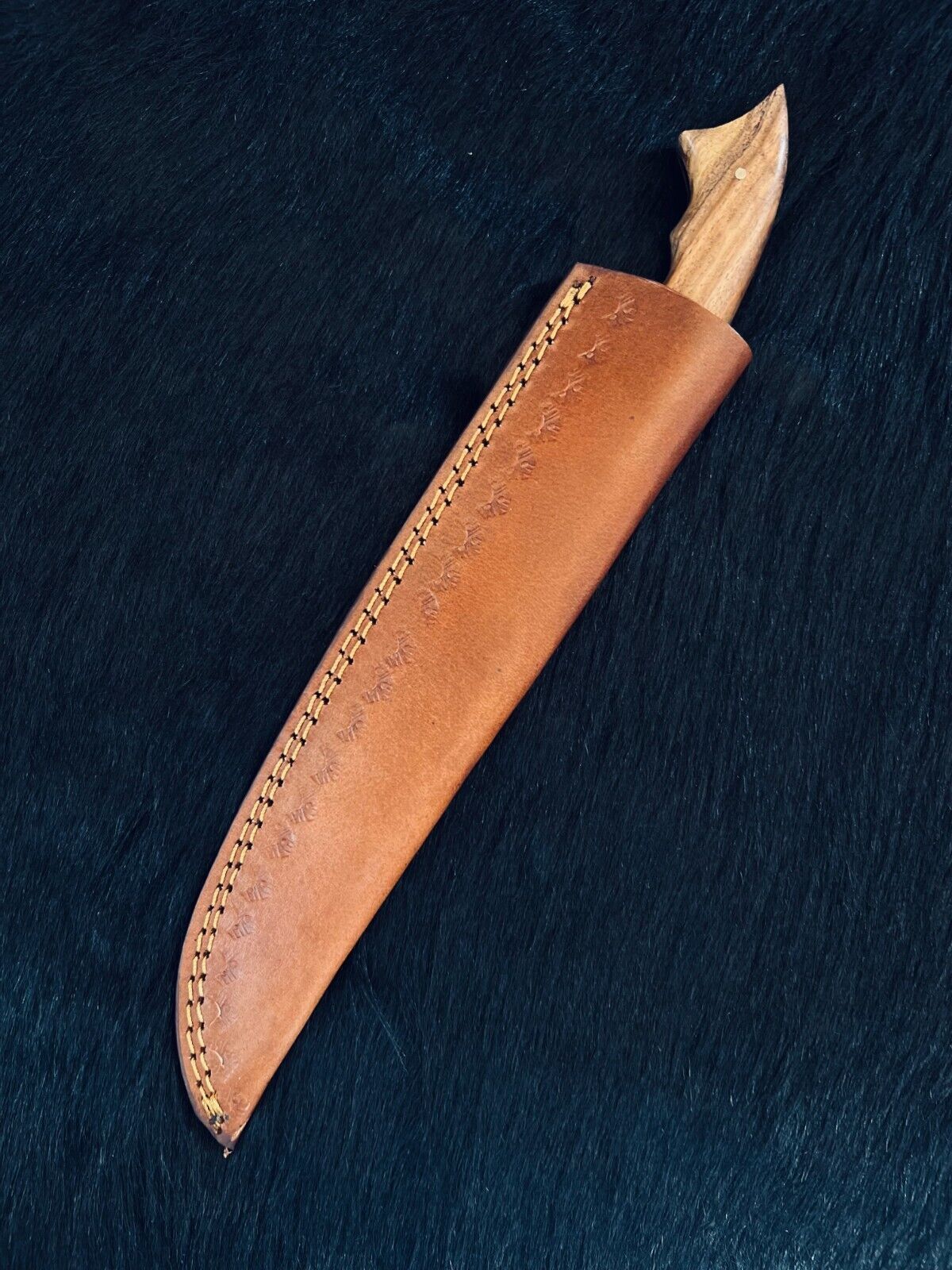 13" Damascus Fillet Knife Damascus Steel Fillet Knife for Kitchen With Wood Handle