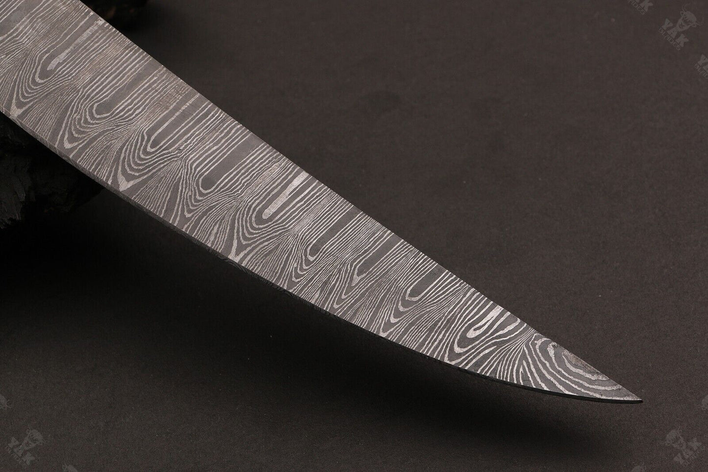 12" Custom Hand Forged Damascus Fillet Knife Custom Fillet Knife With Leather Sheath