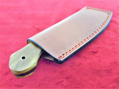 8 Inch Damascus Steel Tanto Blade Hunting Knife with Burl Wood Handle