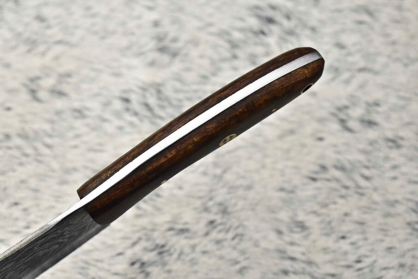 Handmade Damascus Steel Chef Knife – Full Tang Custom Sport Knife with Leather Sheath