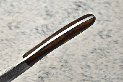 Handmade Damascus Steel Chef Knife – Full Tang Custom Sport Knife with Leather Sheath