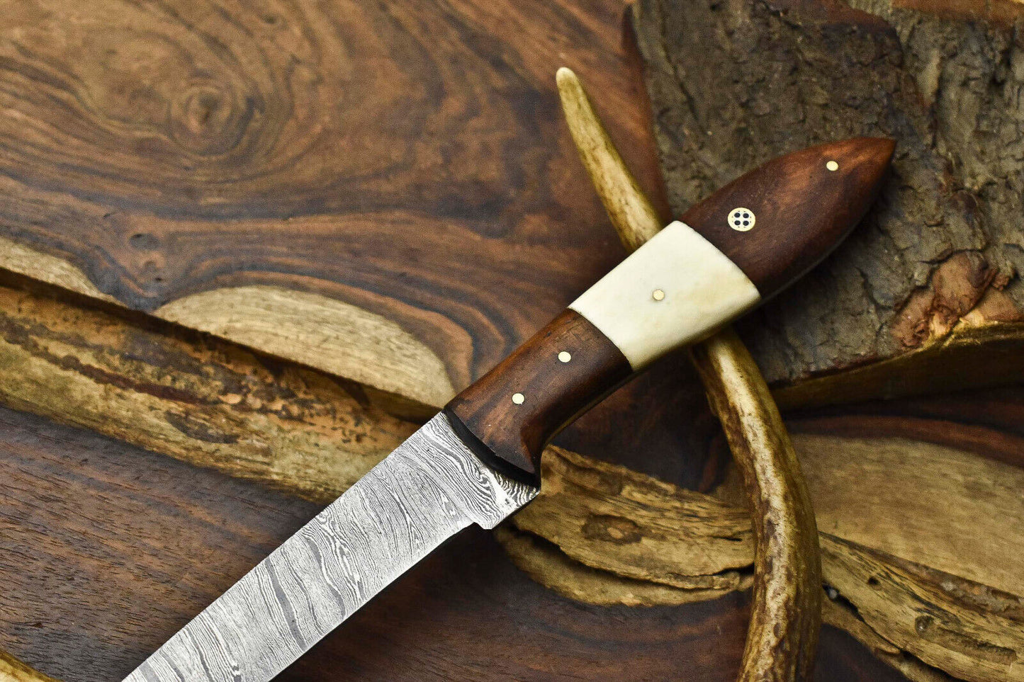 12.0" Handmade Damascus Steel Kitchen Chef Knife | Full Tang Blade