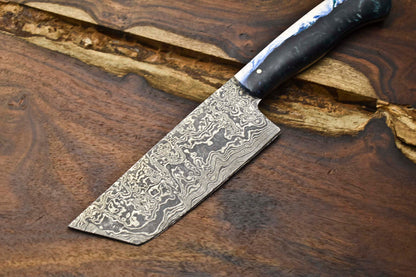 10.0" Handmade Damascus Steel Blade Kitchen Chef Full Tang Knife – Artisan Forged