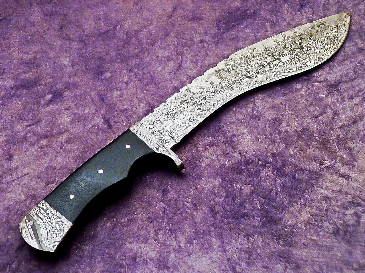 16 Inch Handmade Damascus Kukri Hunting Knife with Micarta Handle