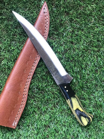 13" Handmade D2 Steel Fillet Knife Best Fillet Knife Fish Fillet Knife With Sheath