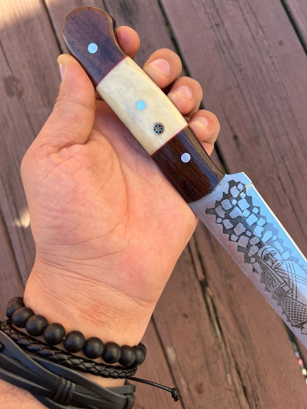 12'' Custom Handmade D2 Steel Forged Fillet Knife Sharp Fillet Knife & Fillet Knife with Sheath